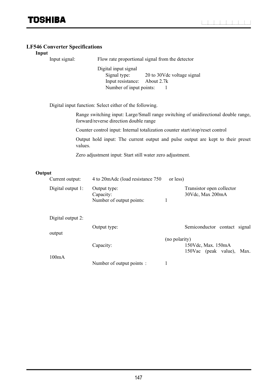 Toshiba LF516 User Manual | Page 148 / 157