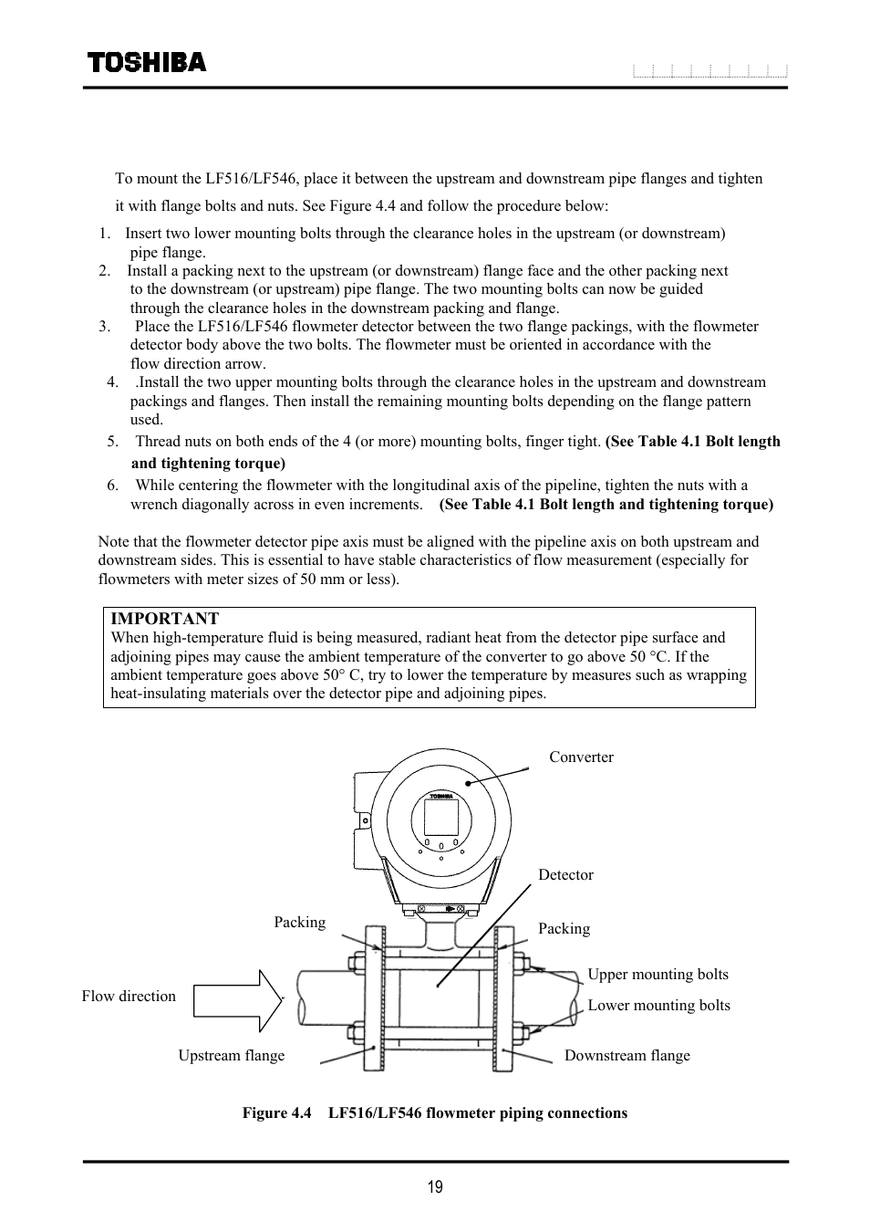 2 installation procedure | Toshiba LF516 User Manual | Page 20 / 157