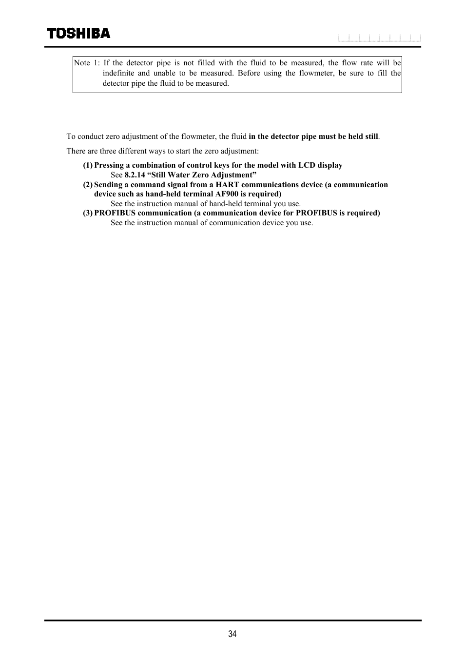 2 zero adjustment | Toshiba LF516 User Manual | Page 35 / 157