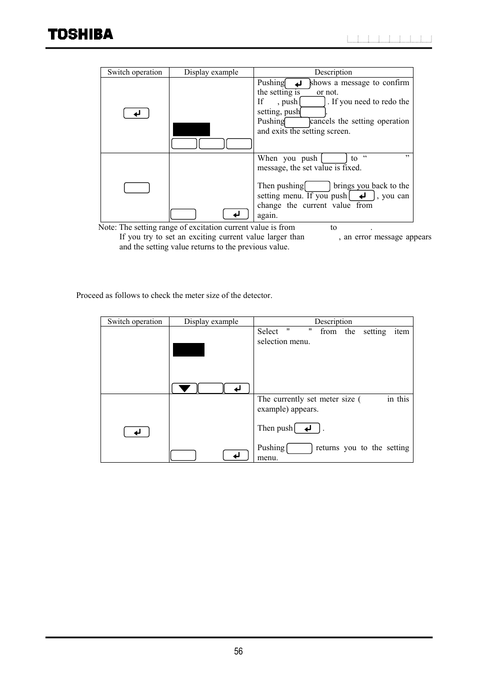 3 meter size | Toshiba LF516 User Manual | Page 57 / 157