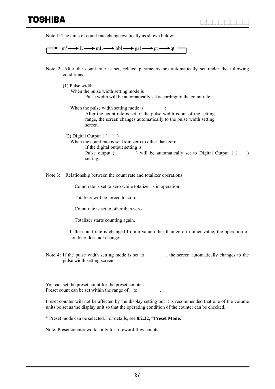 21 preset count | Toshiba LF516 User Manual | Page 88 / 157