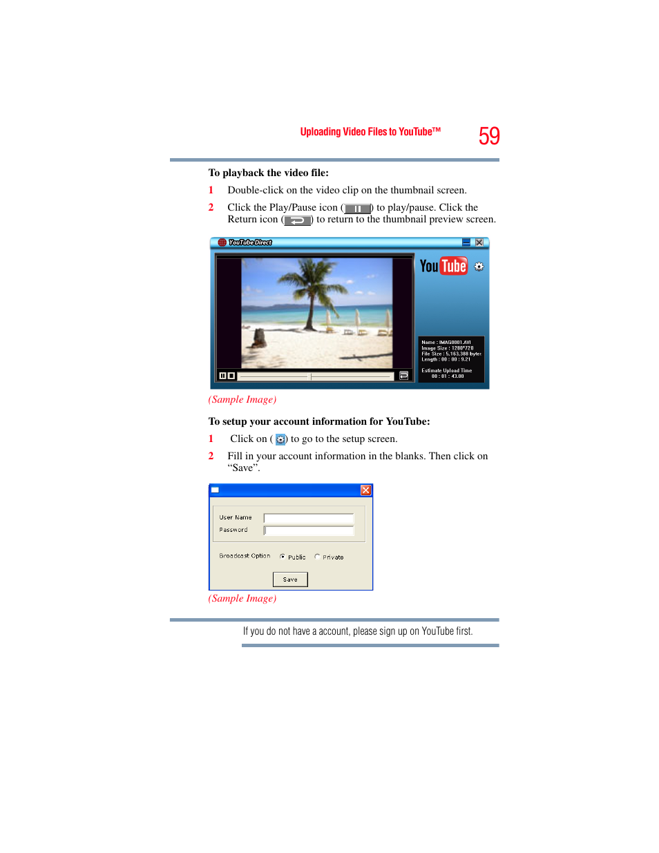 Toshiba Camileo S20 User Manual | Page 59 / 138