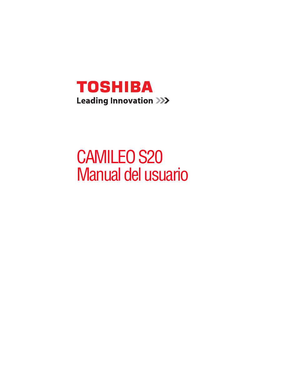 Español, Camileo s20 manual del usuario | Toshiba Camileo S20 User Manual | Page 70 / 138