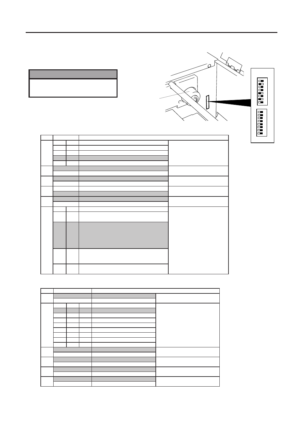 Dip switch functions (b-672 only), 2) dip sw 1 (1) dip sw 2, Fig. 4-1 | Guide wheel | Toshiba B-680-QQ User Manual | Page 11 / 32