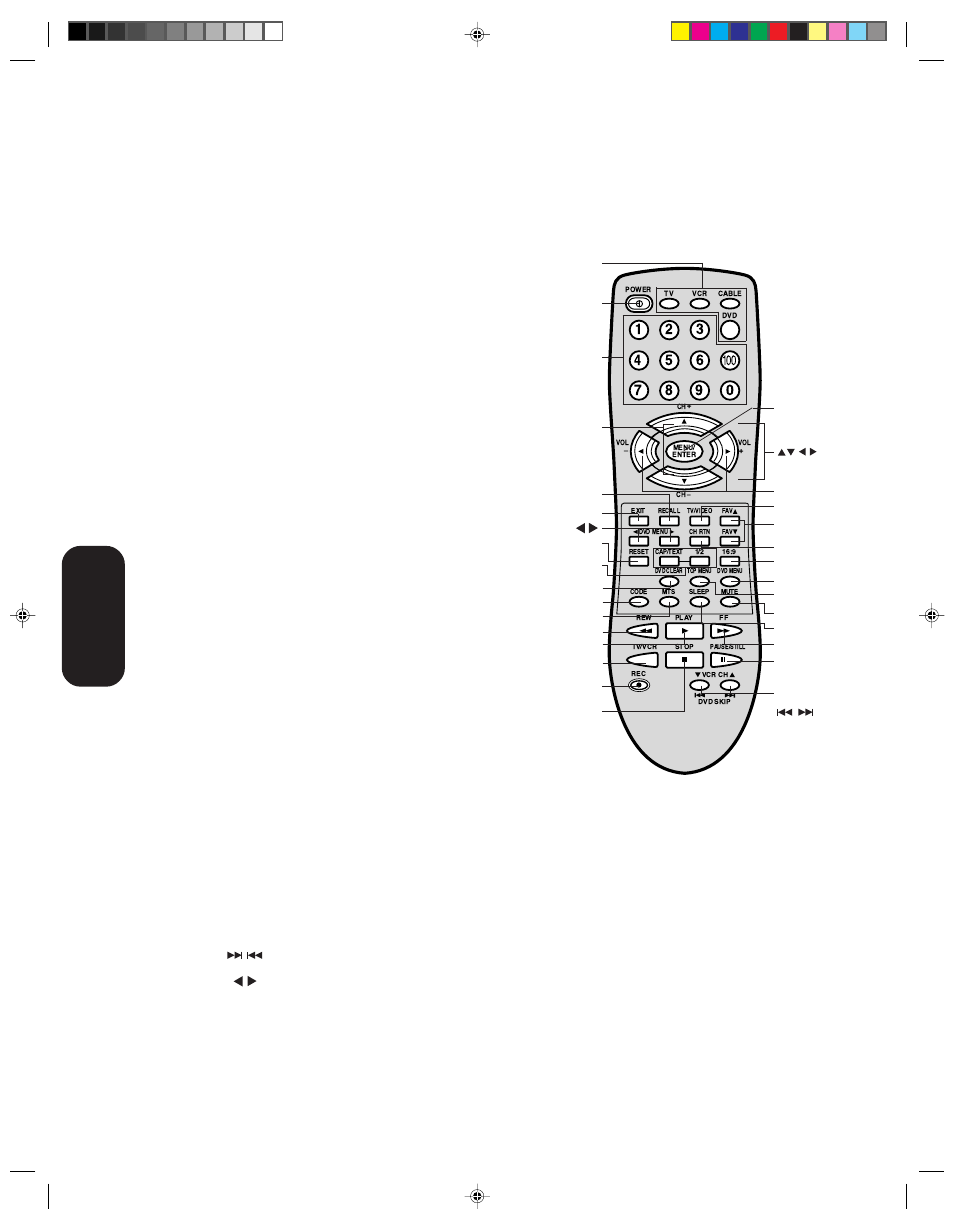 Learning about the remote control | Toshiba 14AF43 User Manual | Page 14 / 36