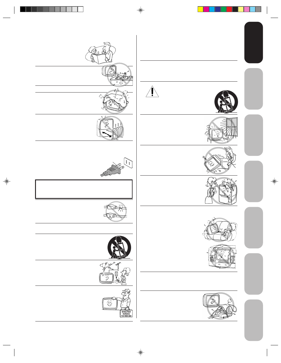 Important safety instructions, Installation, care, and service | Toshiba 14AF43 User Manual | Page 3 / 36