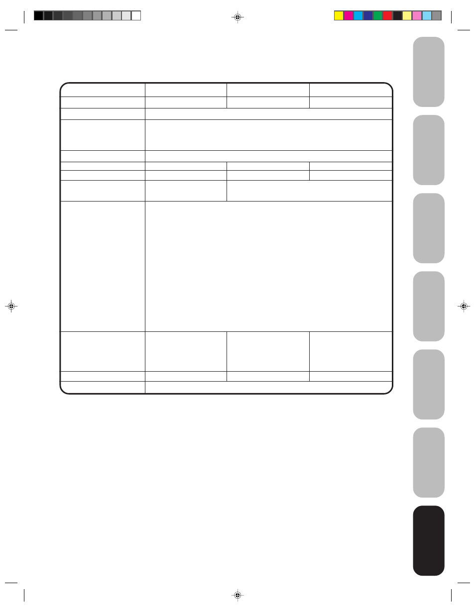 Specifications | Toshiba 14AF43 User Manual | Page 33 / 36
