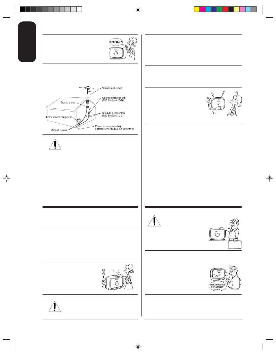 Care, Service | Toshiba 14AF43 User Manual | Page 4 / 36