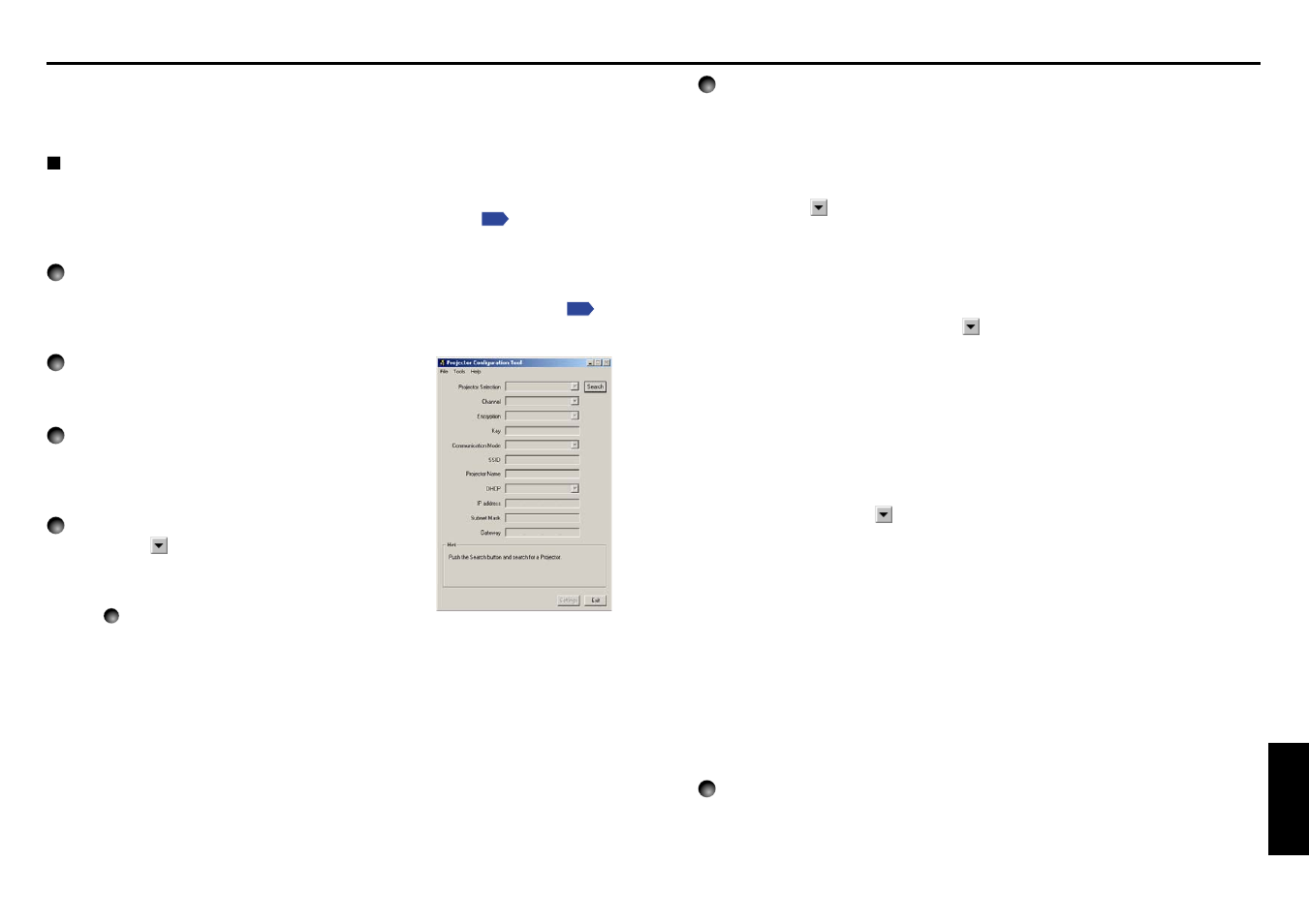 Others, How to use the supplied software, How to use the projector configuration tool | P.60, P.61 | Toshiba TLP T521E User Manual | Page 31 / 37