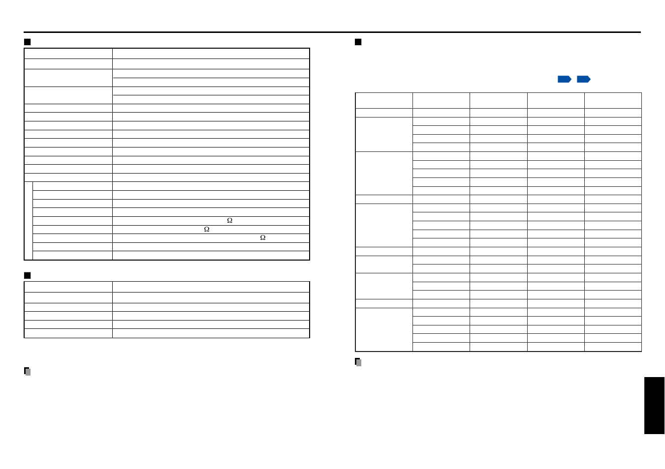 Specifications, List of general specifications, Document camera specifications (tdp-s21) | List of supported signals (rgb signals), P.45, Others | Toshiba TDP-S21 User Manual | Page 23 / 25