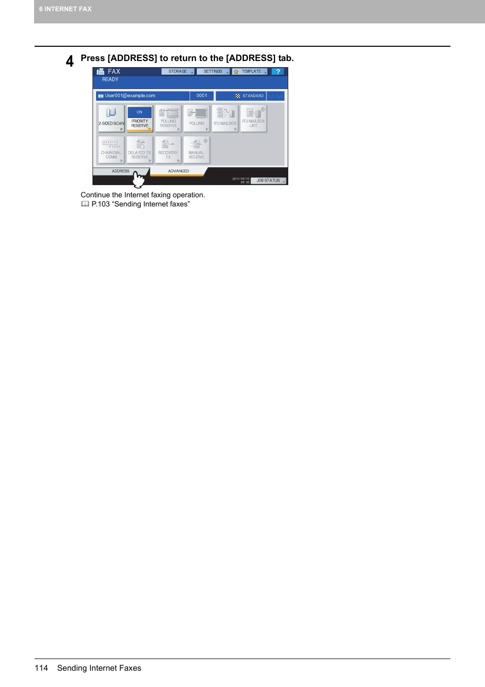 Toshiba e-STUDIO Multifunctional Digital Systems 356SE User Manual | Page 116 / 124
