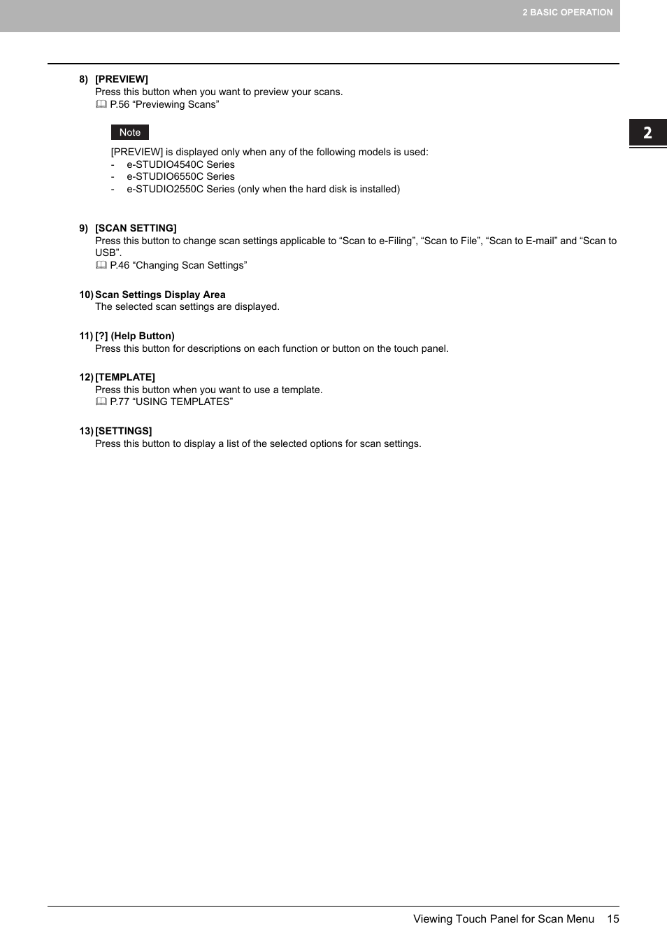 Toshiba e-STUDIO Multifunctional Digital Systems 356SE User Manual | Page 17 / 124