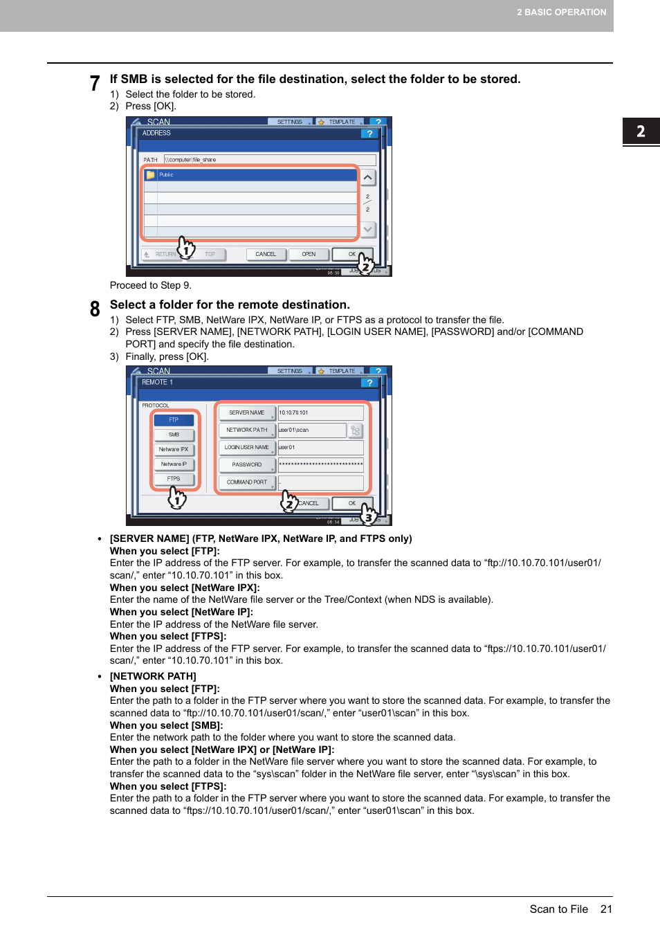 Toshiba e-STUDIO Multifunctional Digital Systems 356SE User Manual | Page 23 / 124