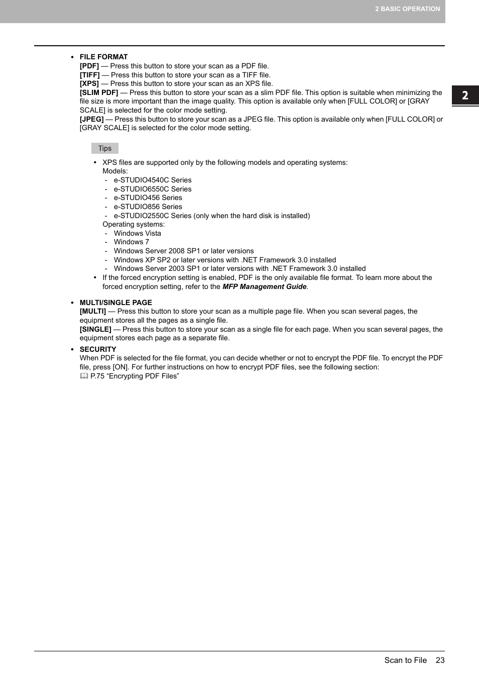 Toshiba e-STUDIO Multifunctional Digital Systems 356SE User Manual | Page 25 / 124