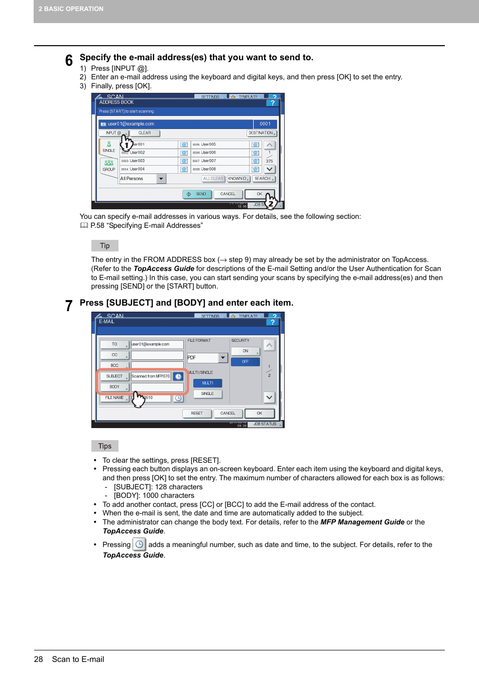 Toshiba e-STUDIO Multifunctional Digital Systems 356SE User Manual | Page 30 / 124