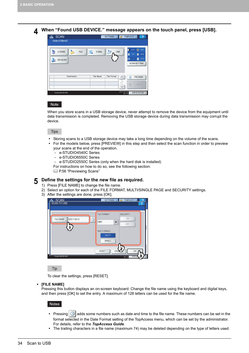 Toshiba e-STUDIO Multifunctional Digital Systems 356SE User Manual | Page 36 / 124