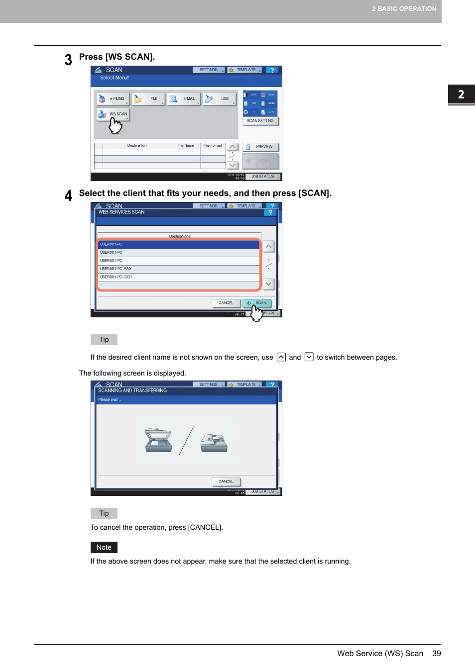 Toshiba e-STUDIO Multifunctional Digital Systems 356SE User Manual | Page 41 / 124