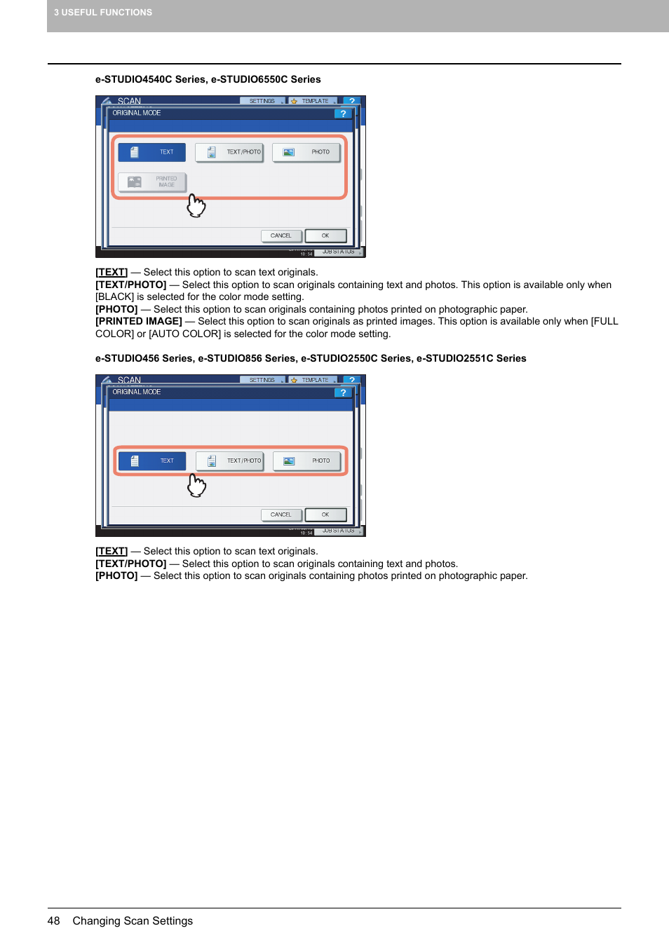 Toshiba e-STUDIO Multifunctional Digital Systems 356SE User Manual | Page 50 / 124