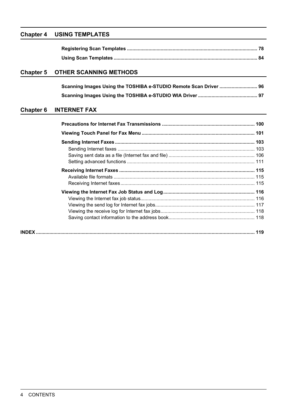 Toshiba e-STUDIO Multifunctional Digital Systems 356SE User Manual | Page 6 / 124