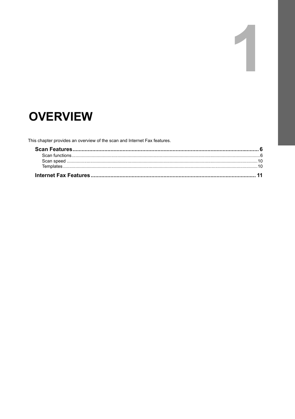 Overview, Chapter 1 | Toshiba e-STUDIO Multifunctional Digital Systems 356SE User Manual | Page 7 / 124