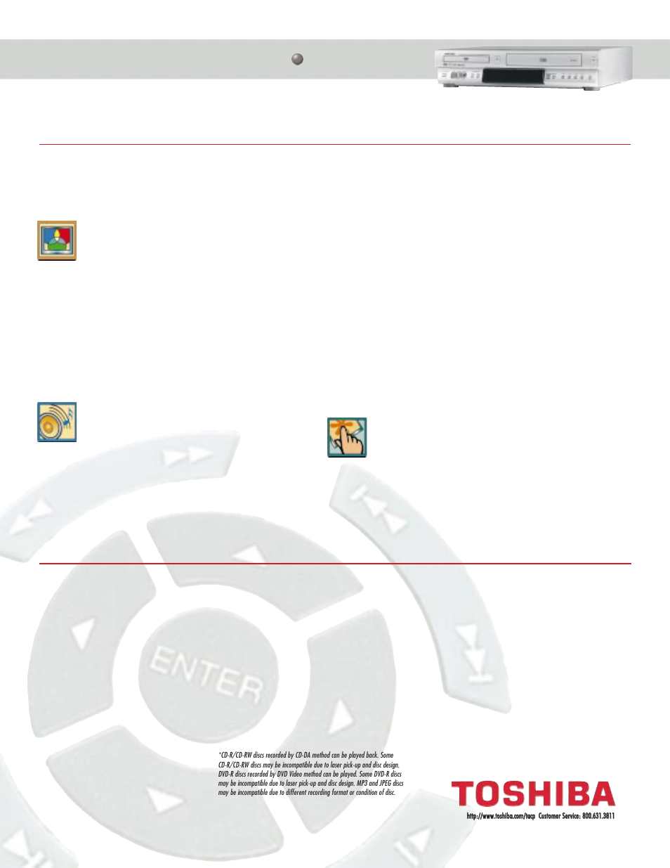 Technology & benefits, Specifications | Toshiba SD-V390 User Manual | Page 2 / 2