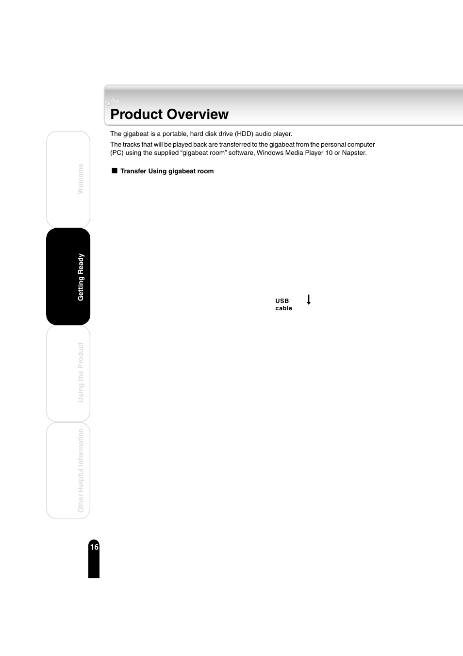 Product overview | Toshiba MEGF40 User Manual | Page 16 / 75