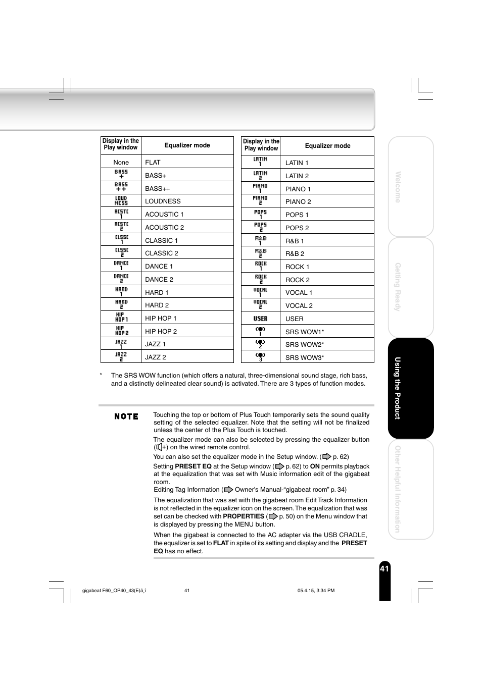 Toshiba MEGF40 User Manual | Page 41 / 75