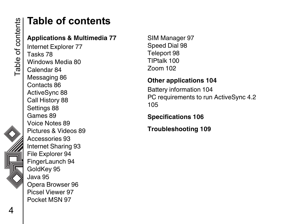 Toshiba G500 User Manual | Page 5 / 123