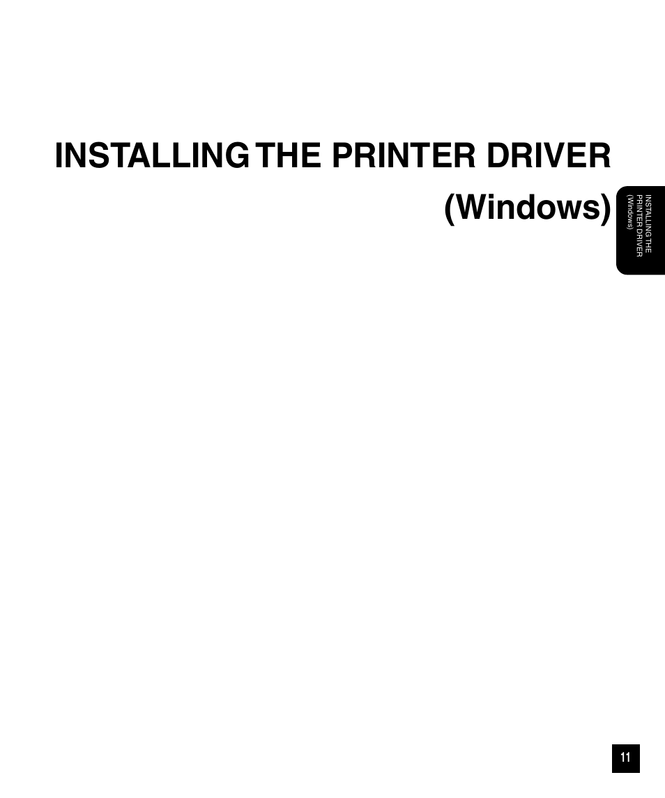 Installing the printer driver (windows) | Toshiba GA-1120 User Manual | Page 13 / 65