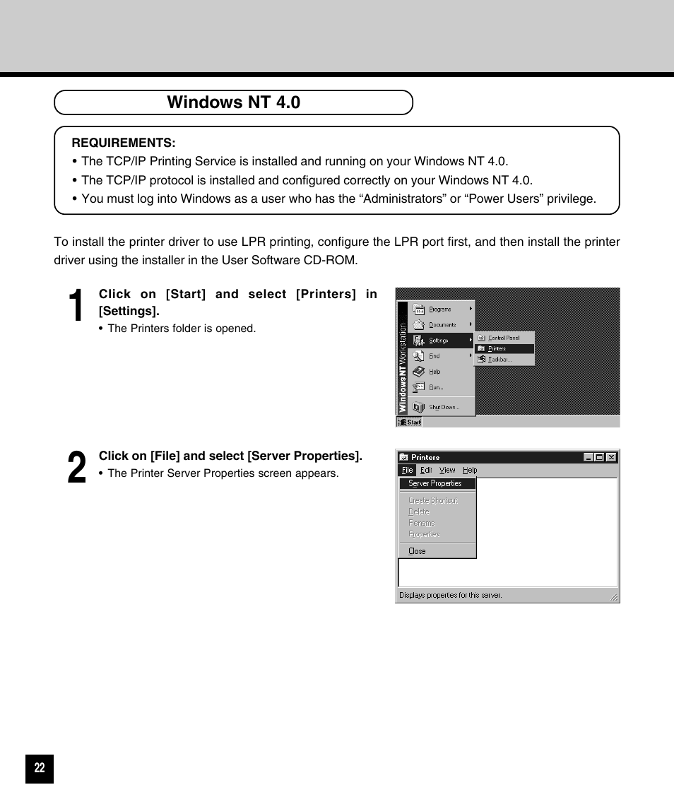 Windows nt 4.0 | Toshiba GA-1120 User Manual | Page 24 / 65