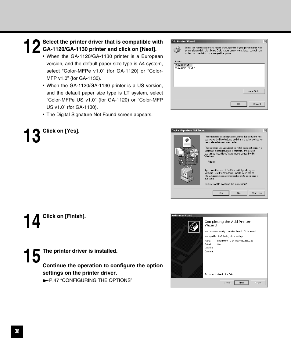 Toshiba GA-1120 User Manual | Page 40 / 65