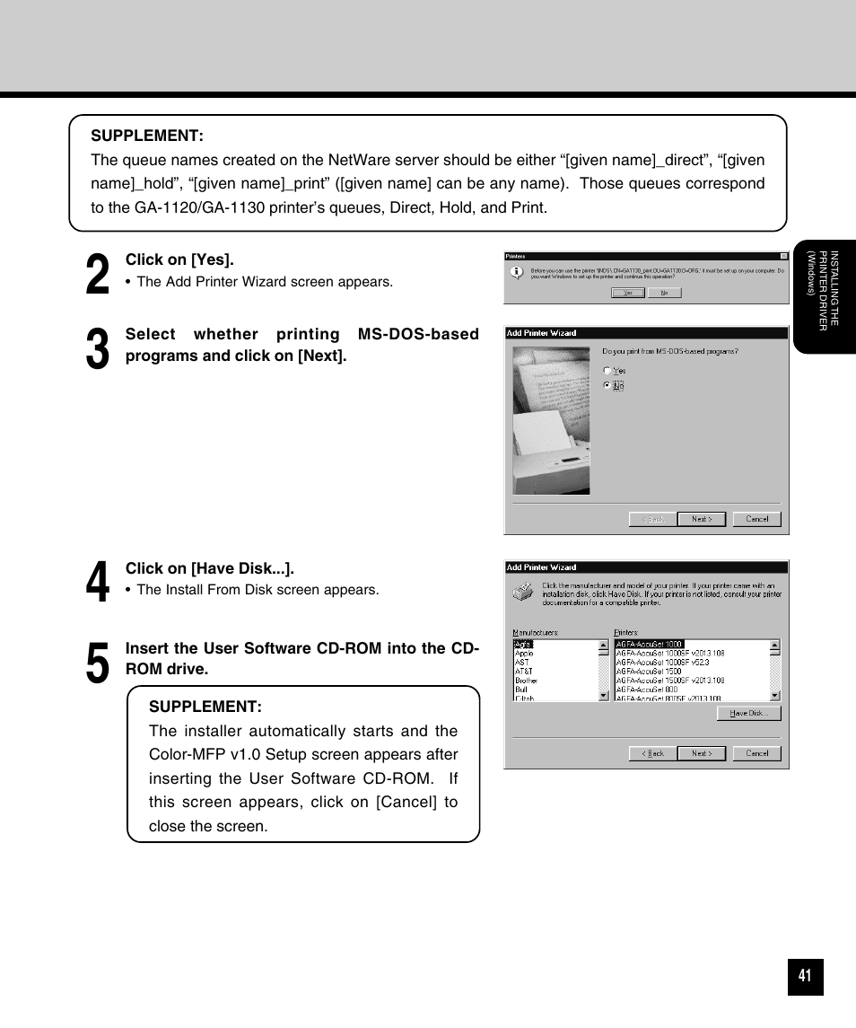 Toshiba GA-1120 User Manual | Page 43 / 65