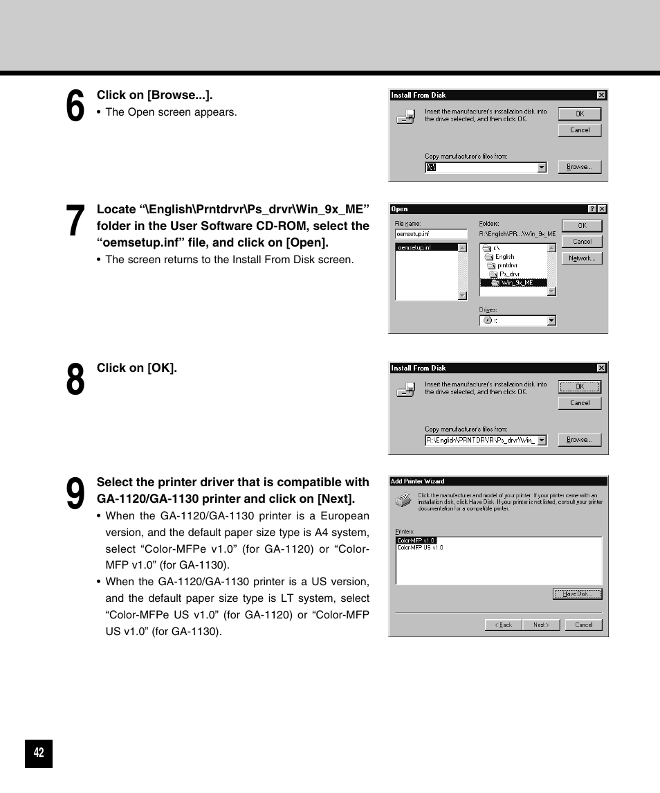 Toshiba GA-1120 User Manual | Page 44 / 65