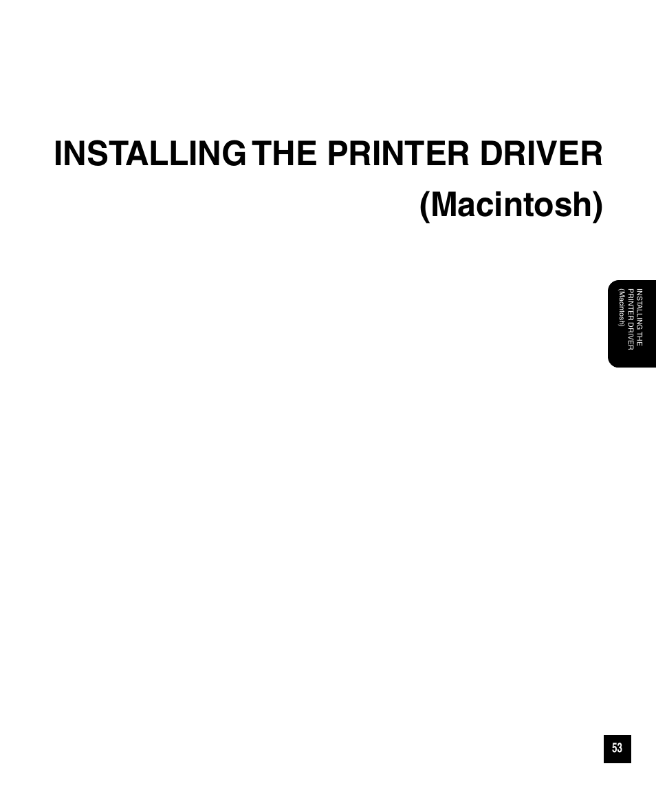 Installing the printer driver (macintosh) | Toshiba GA-1120 User Manual | Page 55 / 65