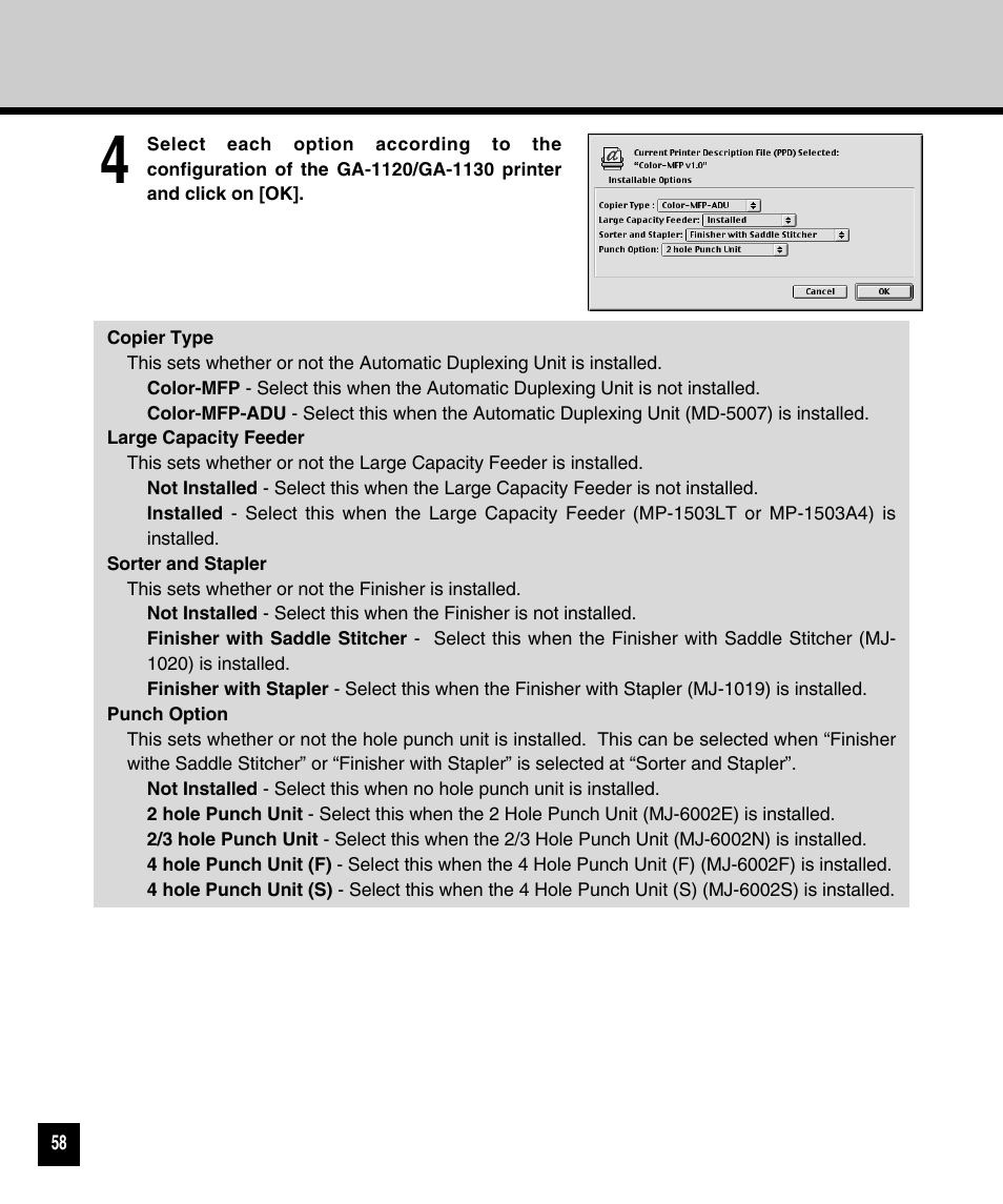 Toshiba GA-1120 User Manual | Page 60 / 65