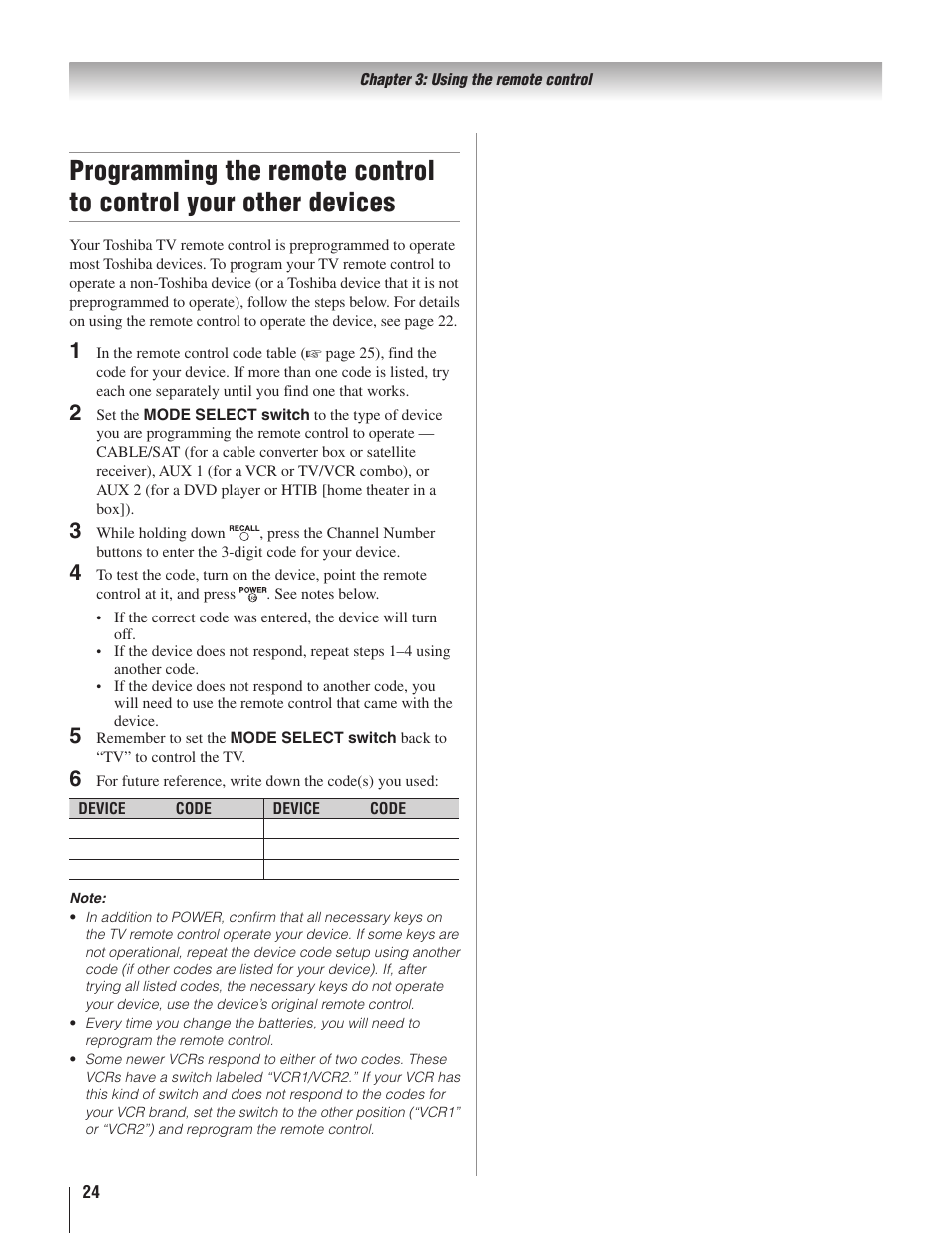 Toshiba 22AV500U User Manual | Page 24 / 60