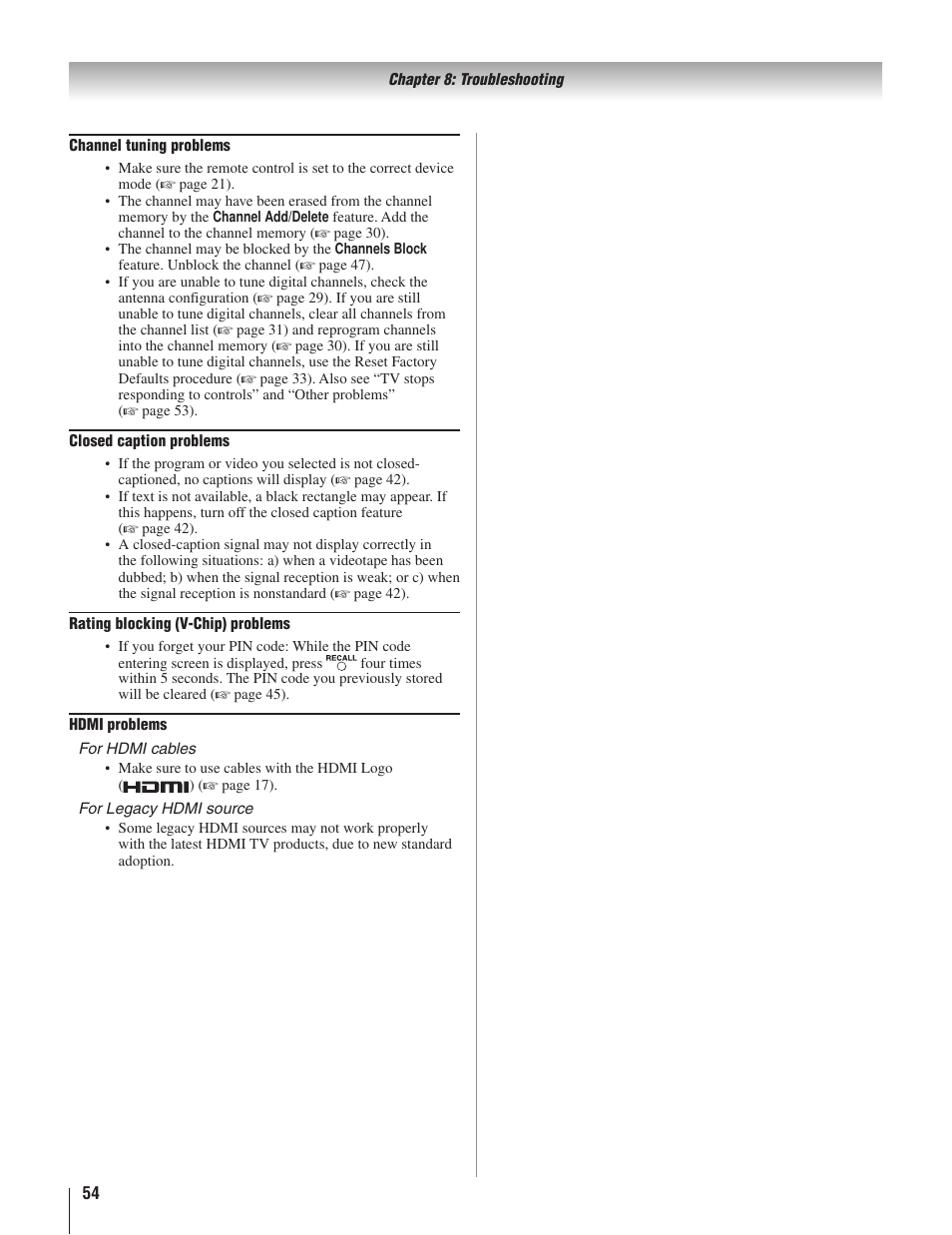Toshiba 22AV500U User Manual | Page 54 / 60