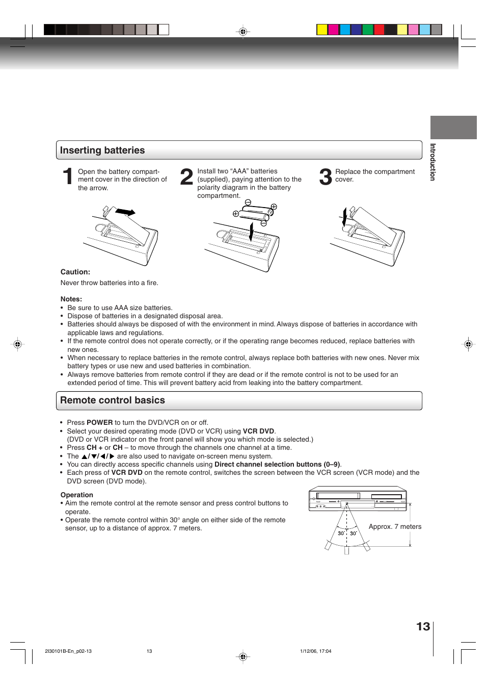 Toshiba DVD Video Player SD-V394SU User Manual | Page 13 / 72