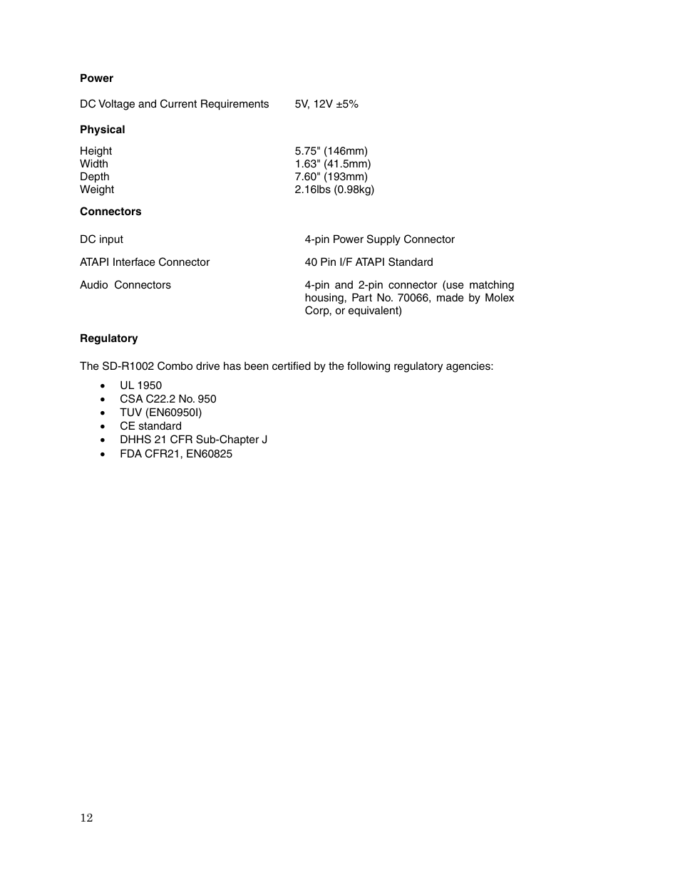 Toshiba SD-R1002 User Manual | Page 14 / 16