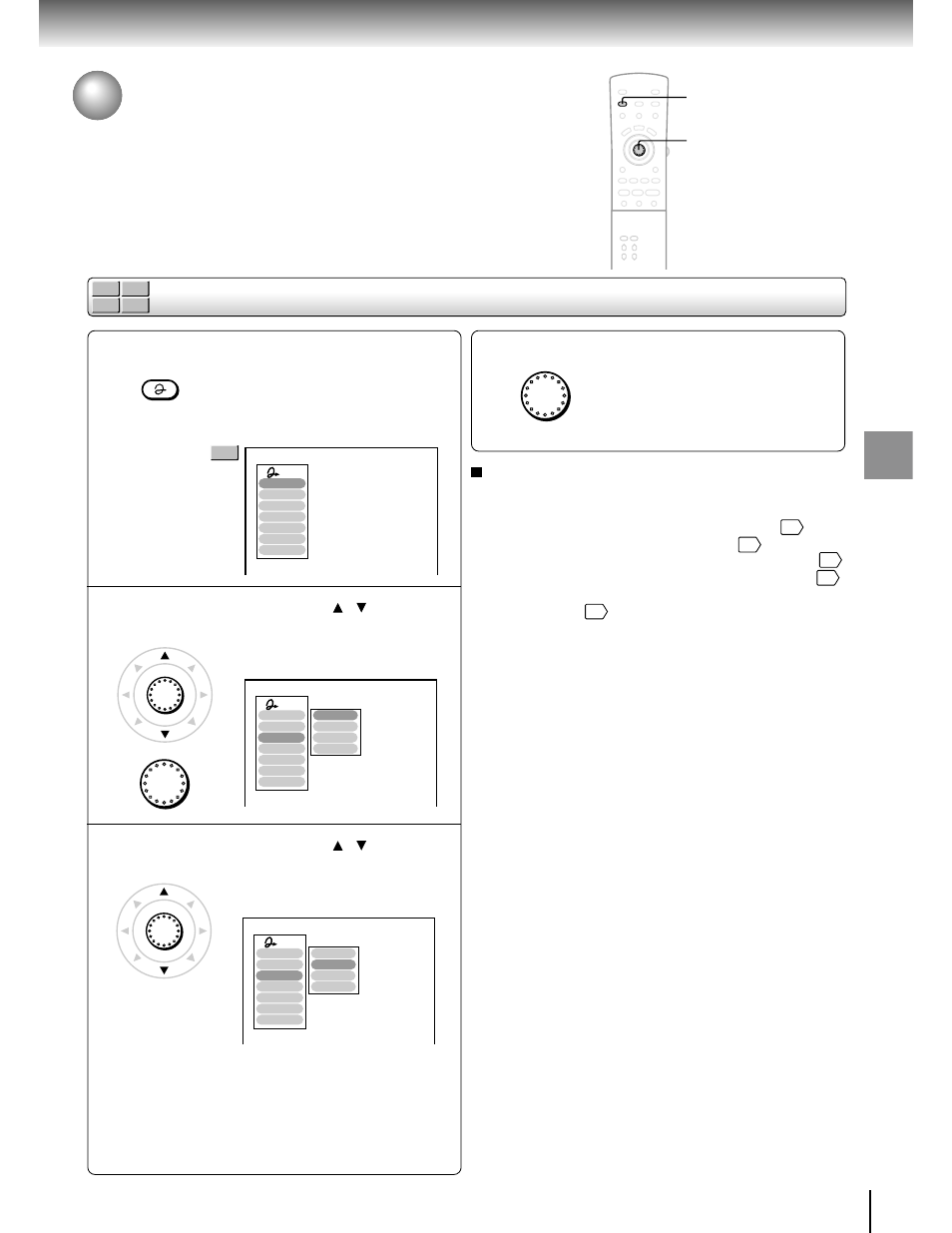 Selecting the playback function - quick, Selecting the playback function | Toshiba SD-9200 User Manual | Page 44 / 70