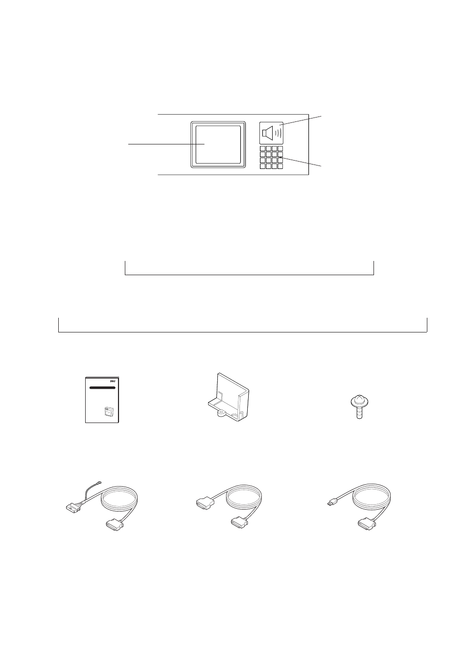 Switch panel, Accessory, Optional parts | 3 accessory, 4 optional parts, 2 switch panel | Toshiba TEC LS-780 SERIES User Manual | Page 9 / 16