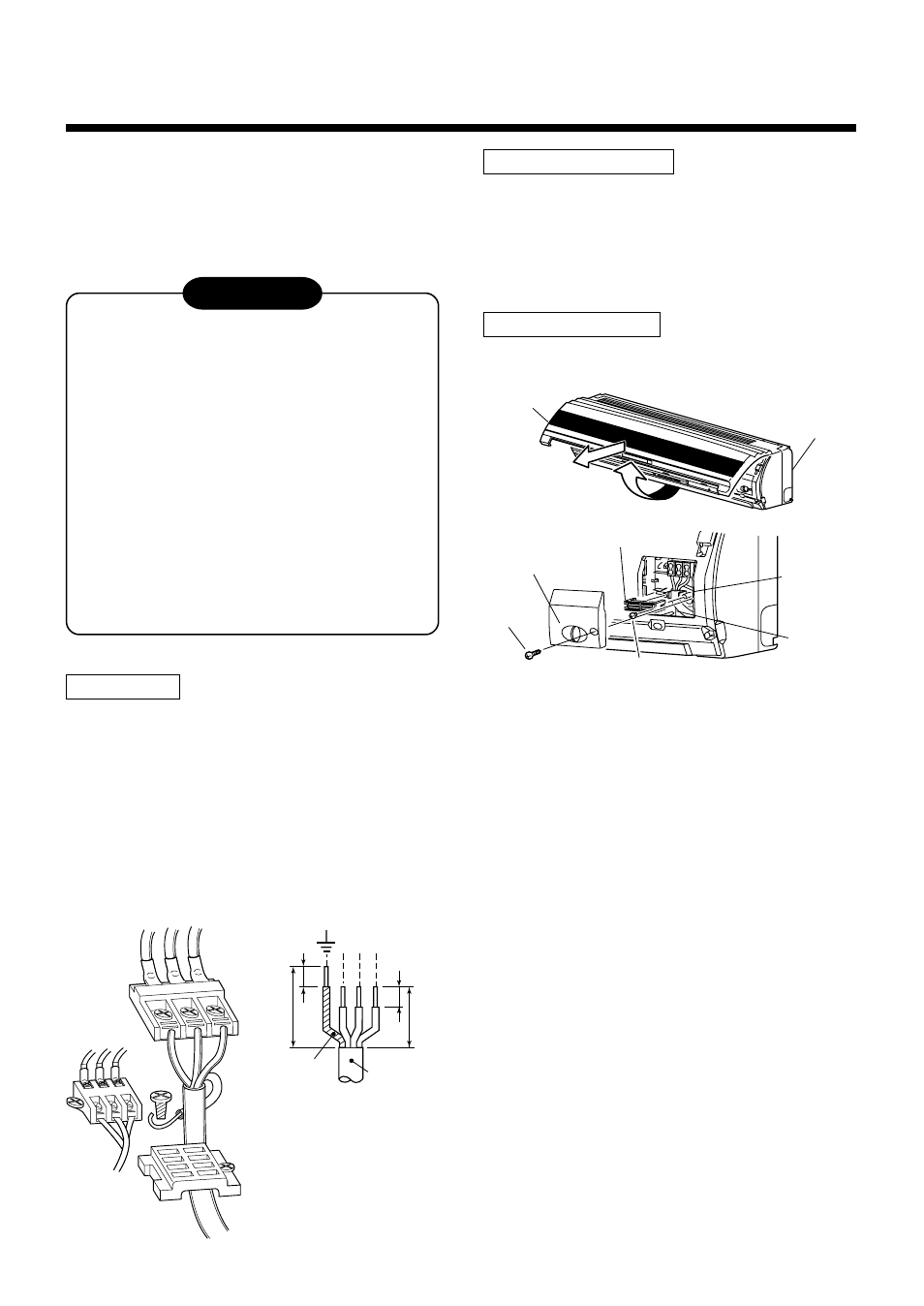 Electrical work, Cautions | Toshiba RAM-SM560BT-E User Manual | Page 105 / 110