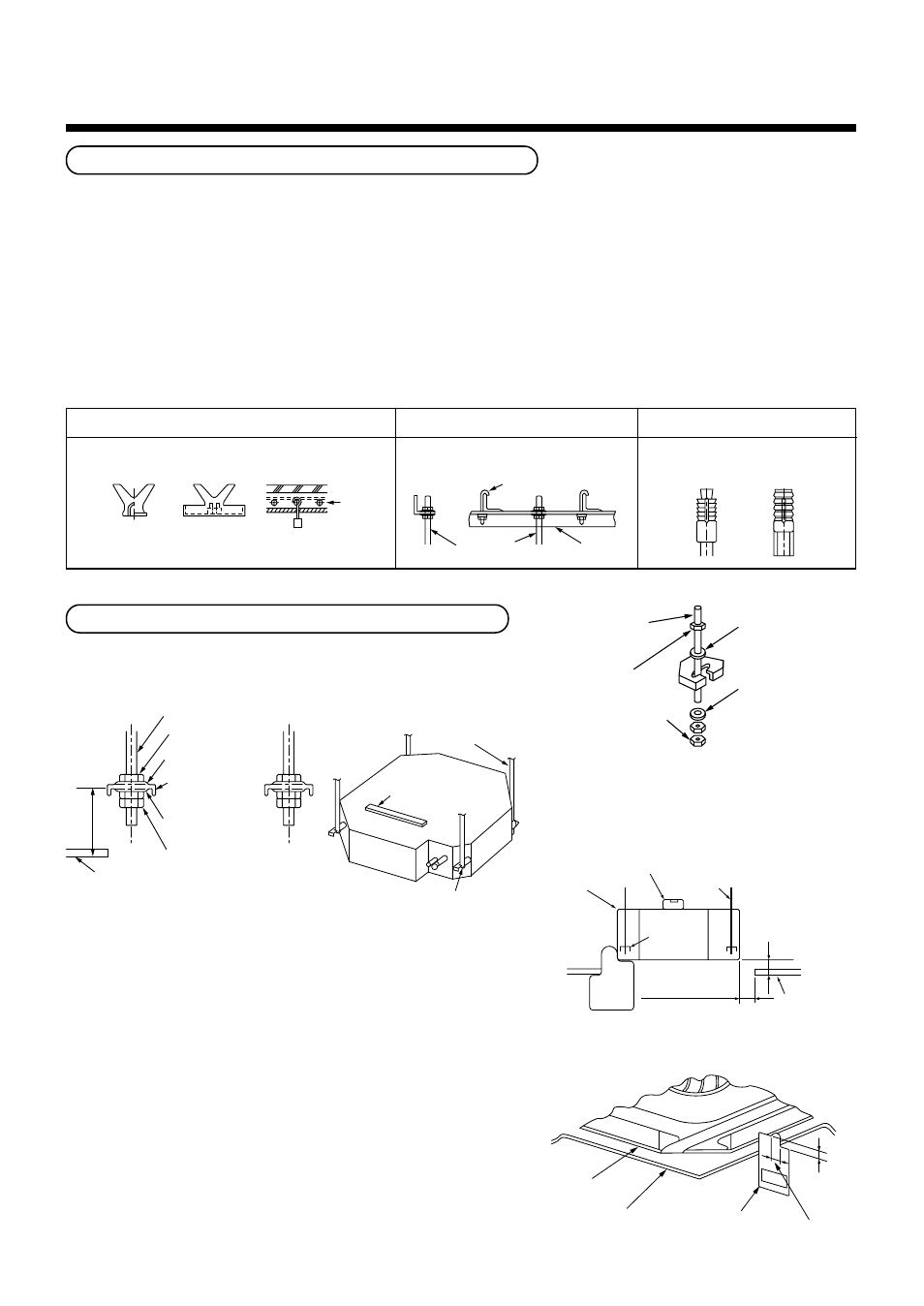 Selection of installation place, Installation of hanging bolt, Installation of ceiling opening and hanging bolt | Toshiba RAM-SM560BT-E User Manual | Page 40 / 110