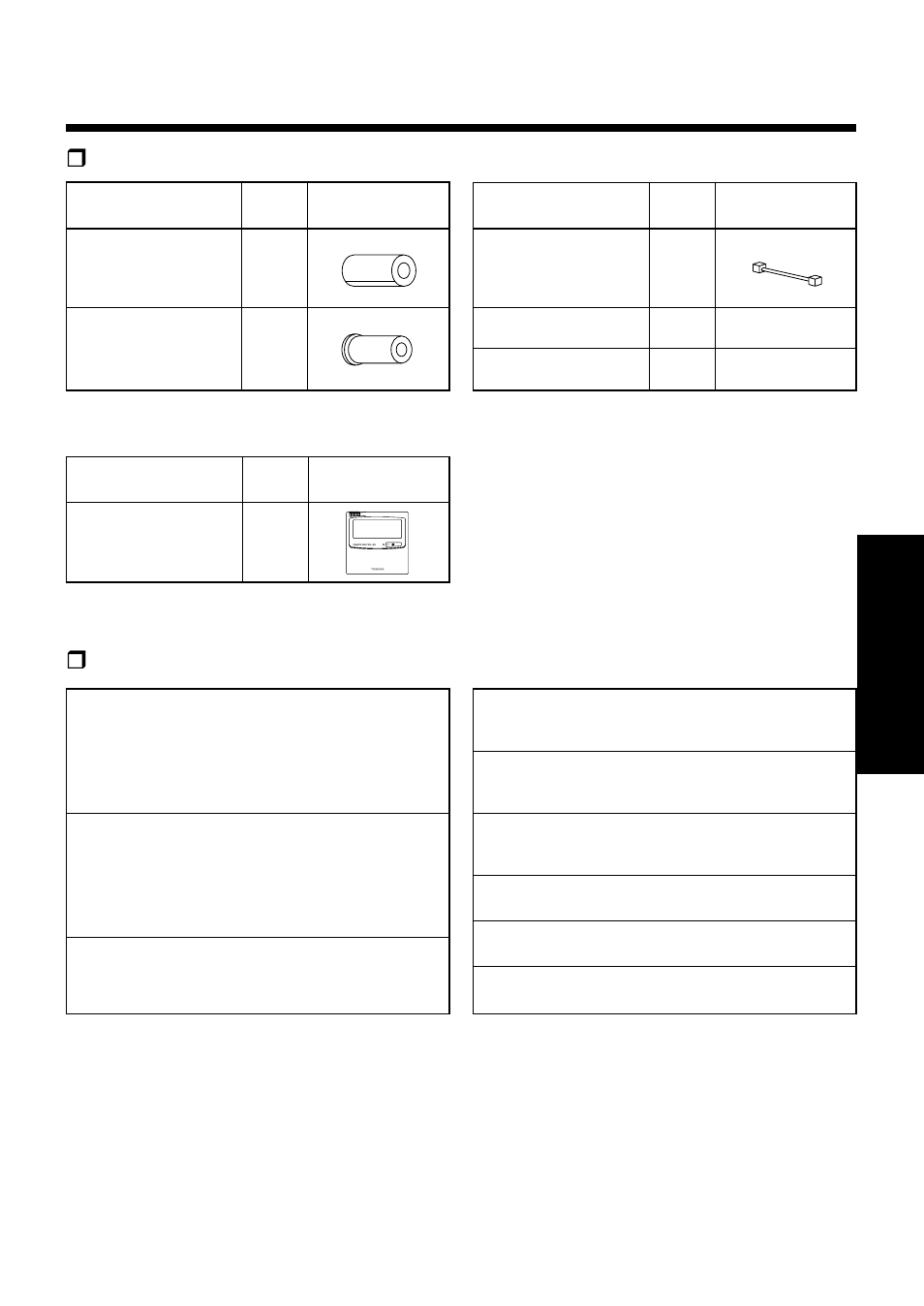 Accessory parts and parts to be procured locally, Raccessory parts r parts to be procured locally | Toshiba RAM-SM560BT-E User Manual | Page 66 / 110