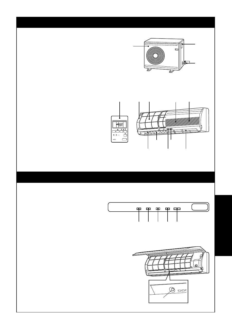 Parts name, Name and functions of indicators and controls | Toshiba RAM-SM560BT-E User Manual | Page 84 / 110