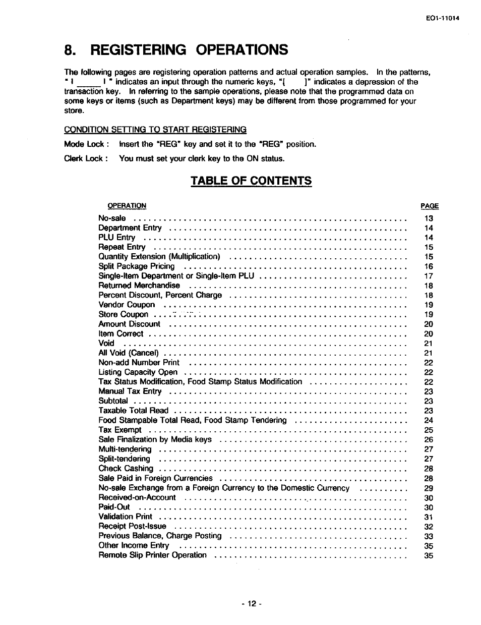 Toshiba TEC MA-1400-100 User Manual | Page 18 / 96