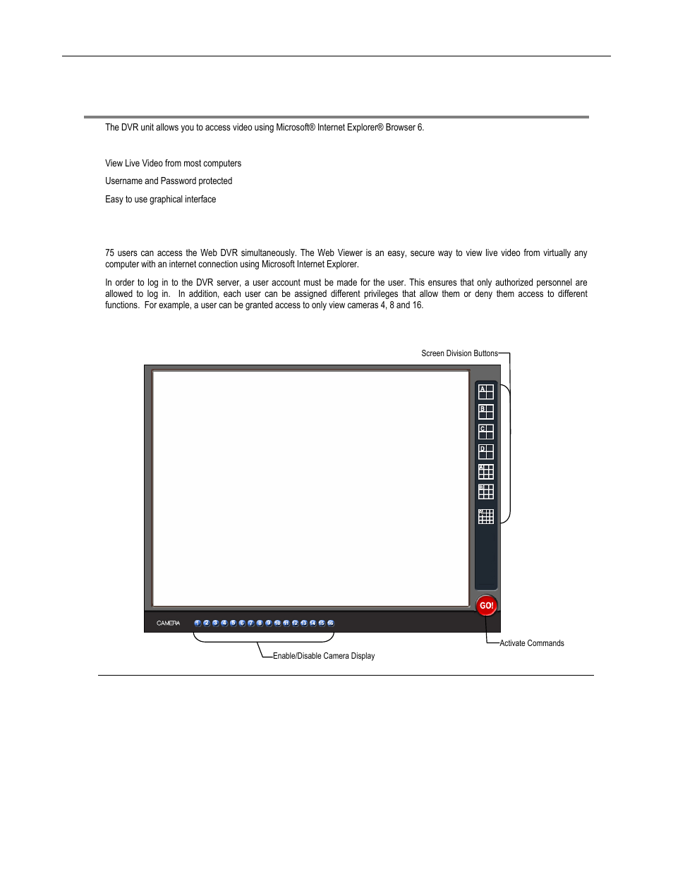 Web viewer overview | Toshiba DVR16-X User Manual | Page 118 / 141