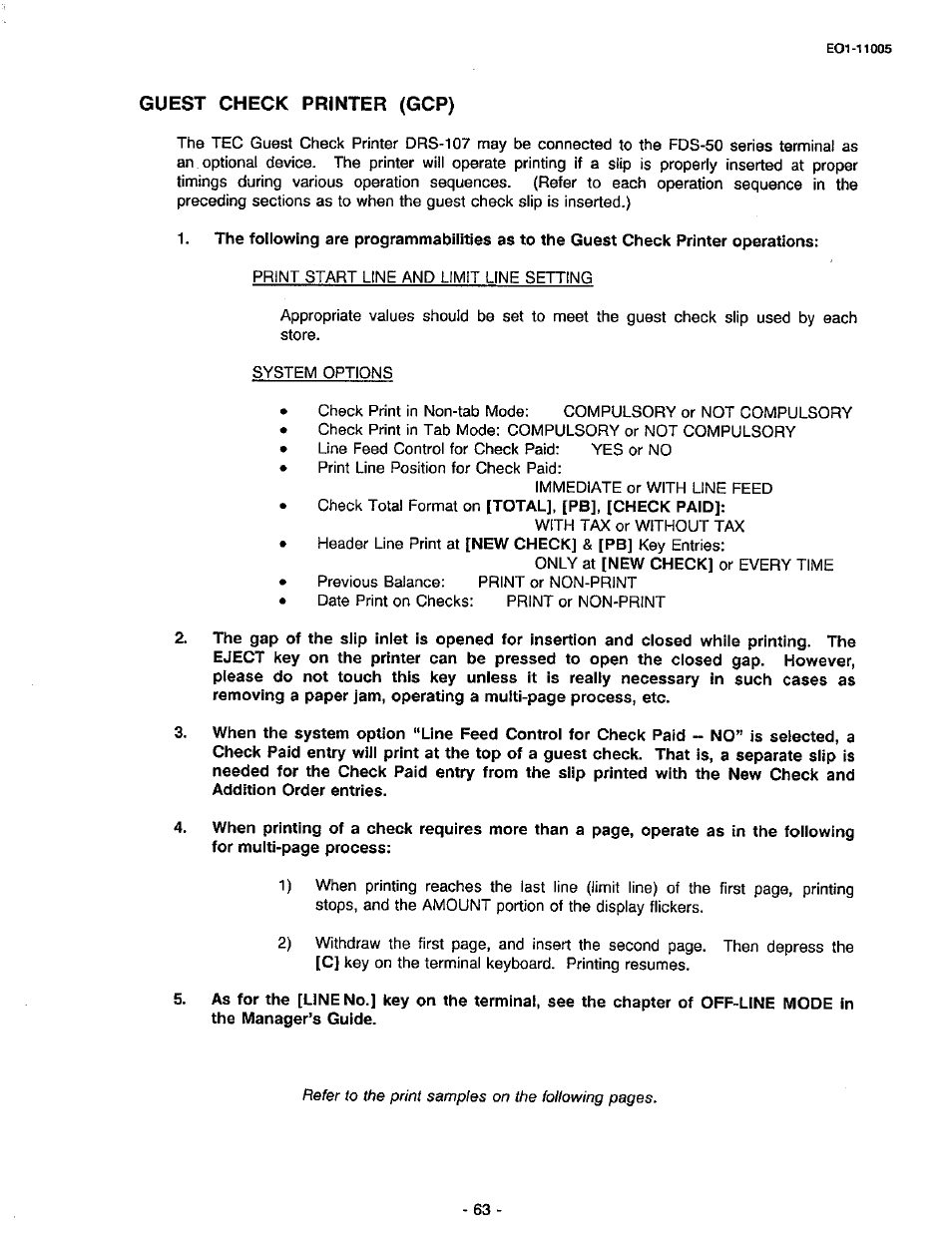 Toshiba TEC FDS-50 User Manual | Page 66 / 104