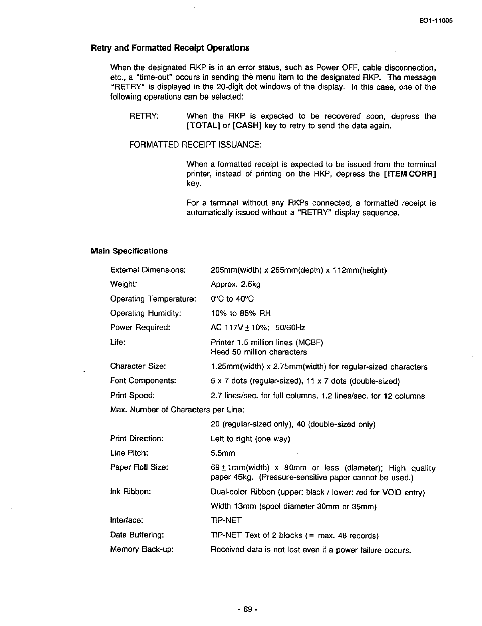 Toshiba TEC FDS-50 User Manual | Page 72 / 104