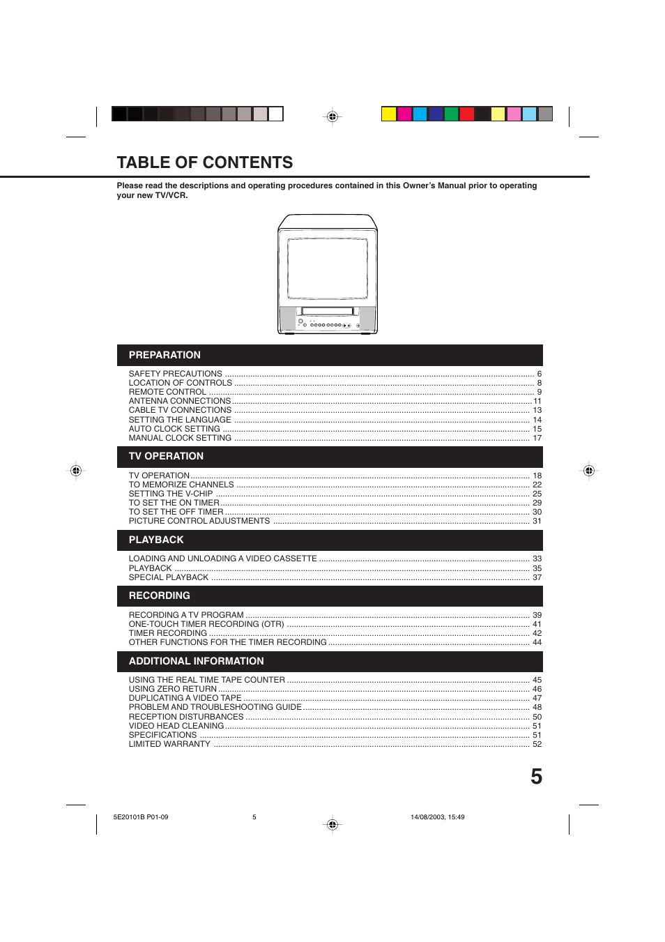 Toshiba MV19N2/W User Manual | Page 7 / 56